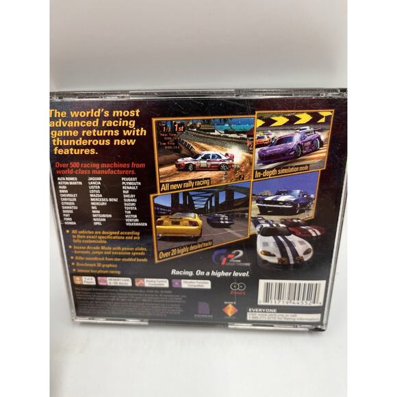 Gran Turismo 2 PS1 CIB (Sony PlayStation 1, 1999) Complete with BOTH Manuals - Picture 2 of 8